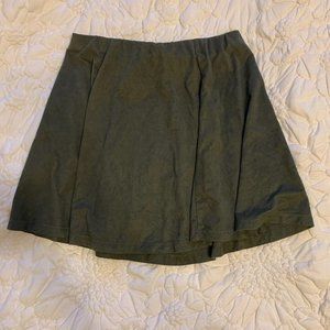 Army Green Skater Skirt